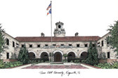 Texas A&M University, Kingsville Lithograph