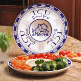 TCU Horned Frogs Ceramic Chip n Dip Server