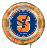 Syracuse Orangemen Neon Clock