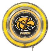 Southern Miss Golden Eagles Neon Clock