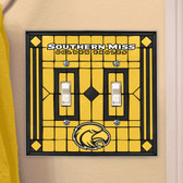 Southern Miss Golden Eagles Double Lightswitch Cover