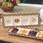 Southern Miss Golden Eagles Ceramic Relish Tray