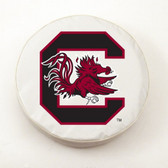 South Carolina Gamecocks White Tire Cover, Small