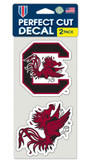 South Carolina Gamecocks Set of 2 Die Cut Decals