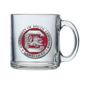 South Carolina Gamecocks Logo Clear Coffee Mug Set