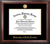 South Carolina Gamecocks Gold Embossed Diploma Frame