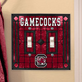 South Carolina Gamecocks Double Lightswitch Cover