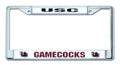South Carolina Gamecocks Chrome License Plate Frame