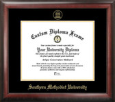 SMU Mustangs Gold Embossed Diploma Frame