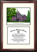 Seton Hall University Scholar Framed Lithograph with Diploma