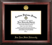 San Jose State Spartans Gold Embossed Diploma Frame