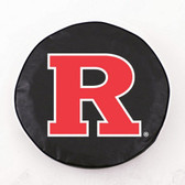 Rutgers Scarlet Knights Black Tire Cover, Large