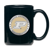 Purdue Boilermakers Black Coffee Mug Set