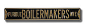Purdue Boilermakers Avenue Sign