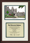 Princeton University Scholar Framed Lithograph with Diploma