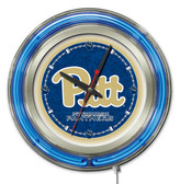 Pittsburgh Panthers Neon Clock