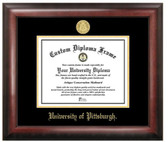 Pittsburgh Panthers Gold Embossed Diploma Frame