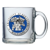Kentucky Wildcats Logo Clear Coffee Mug Set