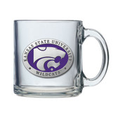 Kansas State Wildcats Logo Clear Coffee Mug Set