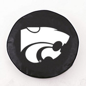 Kansas State Wildcats Black Tire Cover, Large