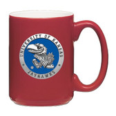 Kansas Jayhawks Red Coffee Mug Set