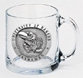 Kansas Jayhawks Clear Coffee Mug Set