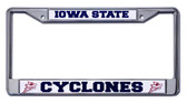 Iowa State Cyclones Chrome License Plate Frame