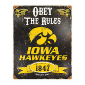 Iowa Hawkeyes Vintage Metal Sign