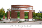 Indiana State University Lithograph