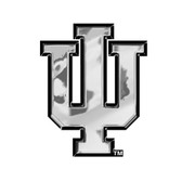 Indiana Hoosiers Silver Auto Emblem