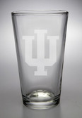 Indiana Hoosiers Deep Etched Pub Pint Glass