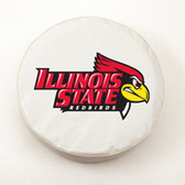 Illinois State Redbirds White Tire Cover, Large