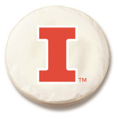 Illinois Fighting Illini White Tire Cover, Small
