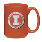 Illinois Fighting Illini Orange Coffee Mug Set
