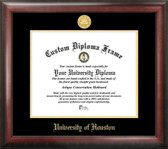 Houston Cougars Gold Embossed Diploma Frame