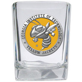 Georgia Tech Yellow Jackets Mascot Logo Square Shot Glass Set