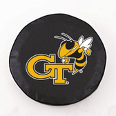 Georgia Tech Yellow Jackets Black Tire Cover, Large
