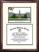 Georgetown University Scholar Framed Lithograph with Diploma