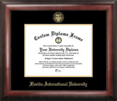 Florida International Golden Panthers Gold Embossed Diploma Frame