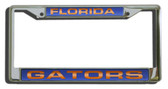 Florida Gators Laser Cut Chrome License Plate Frame