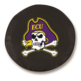 East Carolina Pirates Black Tire Cover, Small