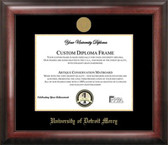 Detroit Titans Gold Embossed Diploma Frame