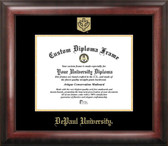 DePaul Univ Gold Embossed Medallion Diploma Frame