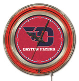 Dayton Flyers Neon Clock