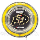 Colorado Buffaloes Neon Clock