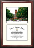 Clemson University Scholar Framed Lithograph with Diploma