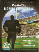 Citrus Bowl Program Michigan vs. Tennessee - 2002