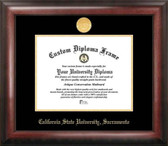 Cal State Sacramento Hornets Gold Embossed Diploma Frame