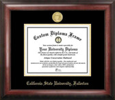 Cal State Fullerton Titans Gold Embossed Diploma Frame