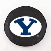 Brigham Young Cougars Black Tire Cover, Large